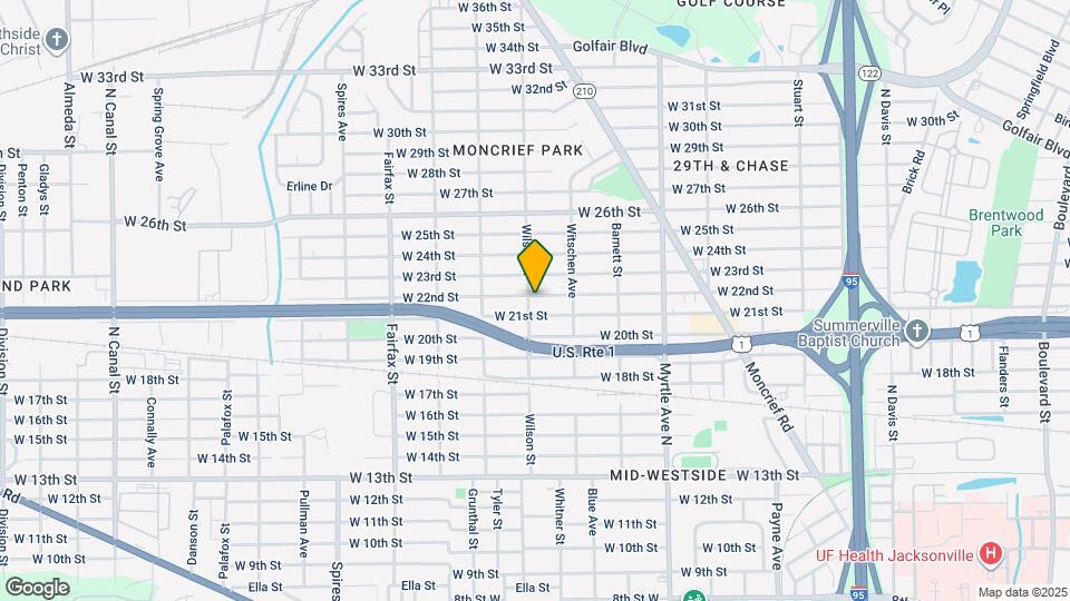 1526 W 22nd St Map and Location Details