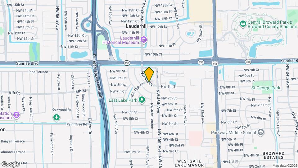 4730 NW 9th Dr Map and Location Details