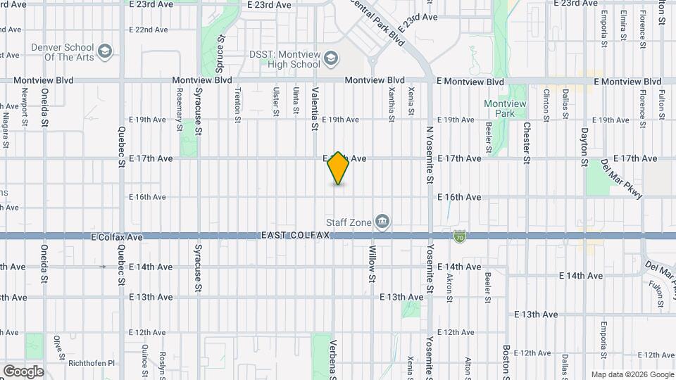 1616 Verbena St Map and Location Details