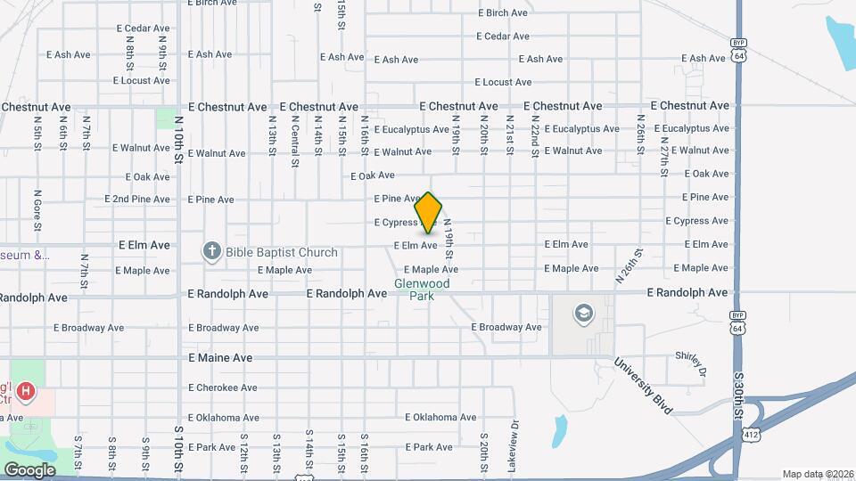 1814-1816 E Elm Ave Map and Location Details