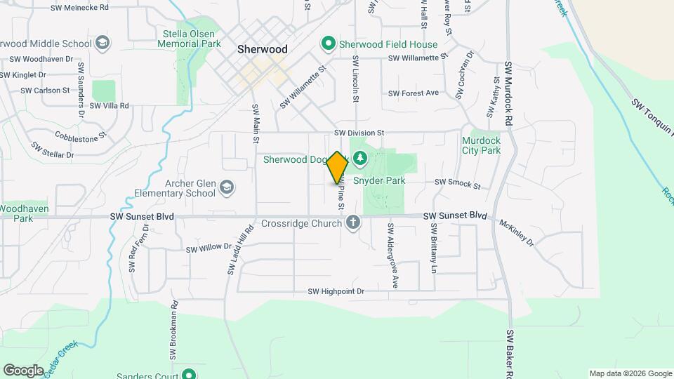 23349 SW Pine St Map and Location Details