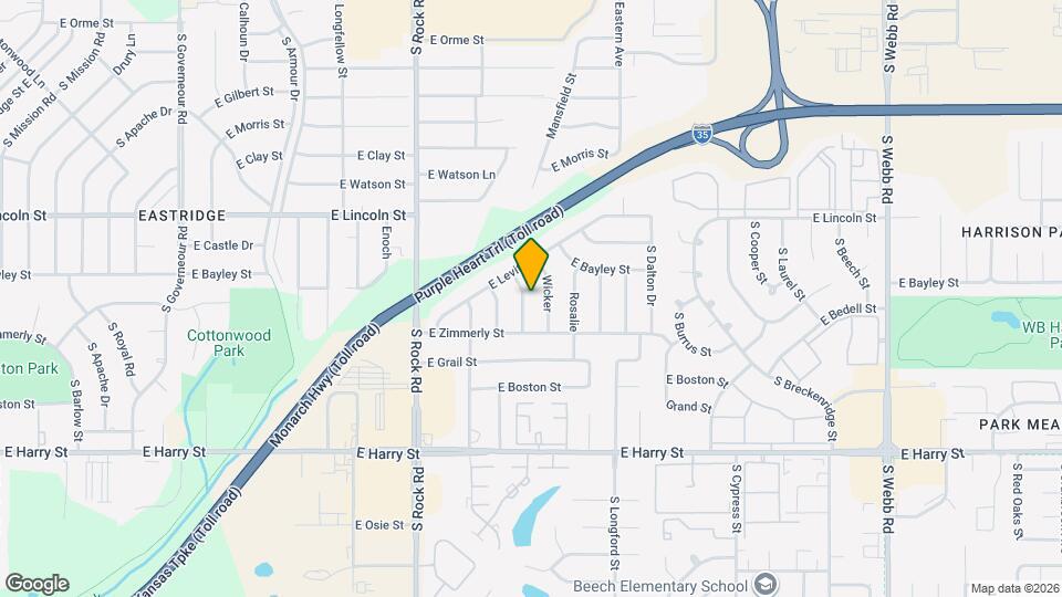 1018 S Blackwill St Map and Location Details