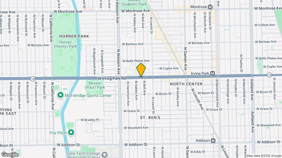 2243 W Irving Park Rd Map and Location Details