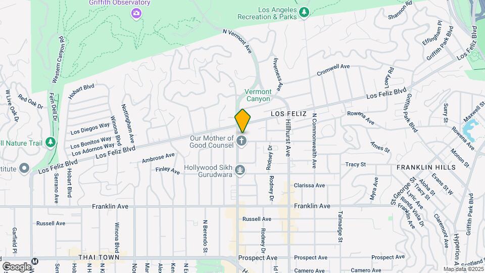 2102 N Vermont Ave Mapa y Detalles de la Ubicación
