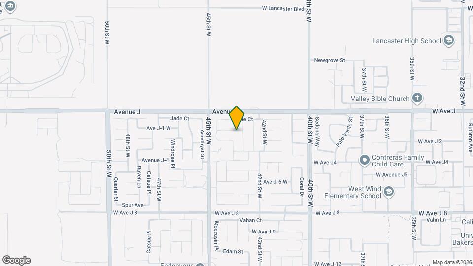 4314 W Ave J 1 Map and Location Details