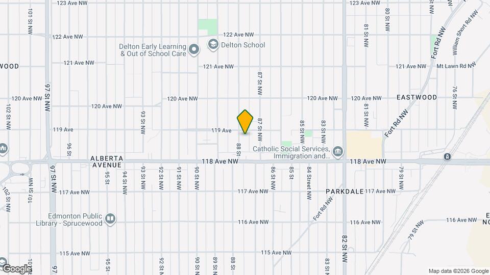 11851 88 St NW Map and Location Details