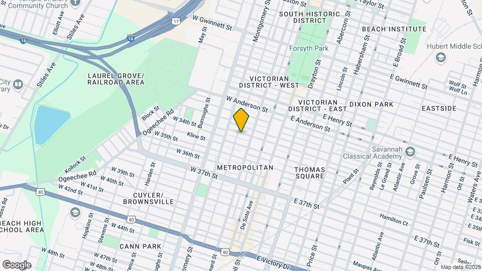 217 W 33rd St Map and Location Details