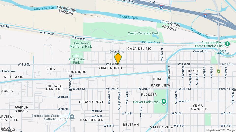 1801 W 1st St Map and Location Details