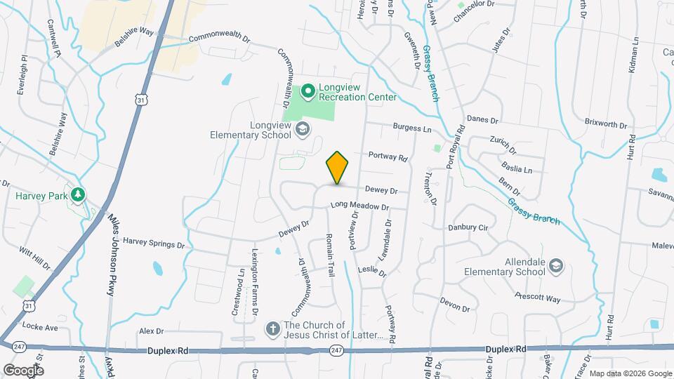 2229 Dewey Dr Map and Location Details