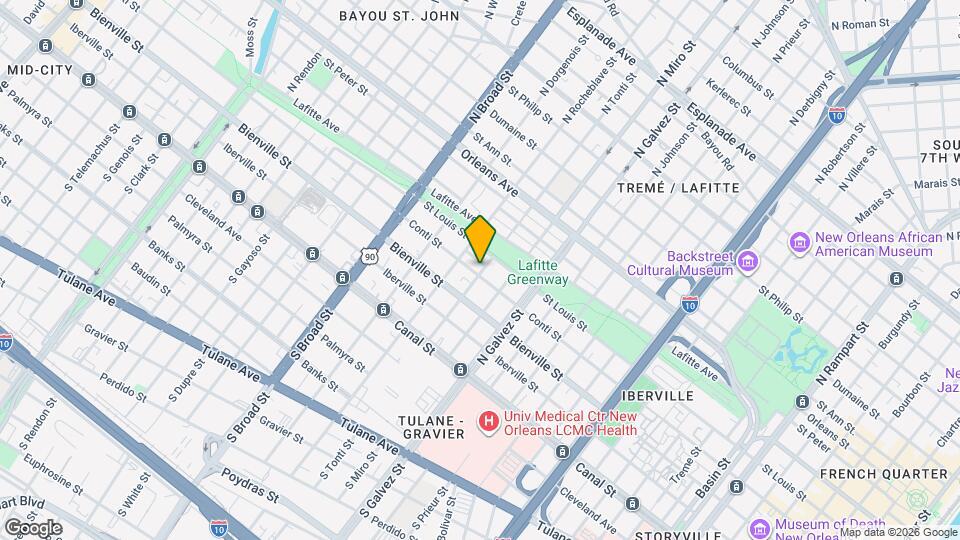 407 N Tonti St Map and Location Details