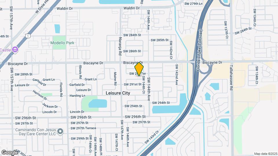 14465 SW 290th Terrace Map and Location Details