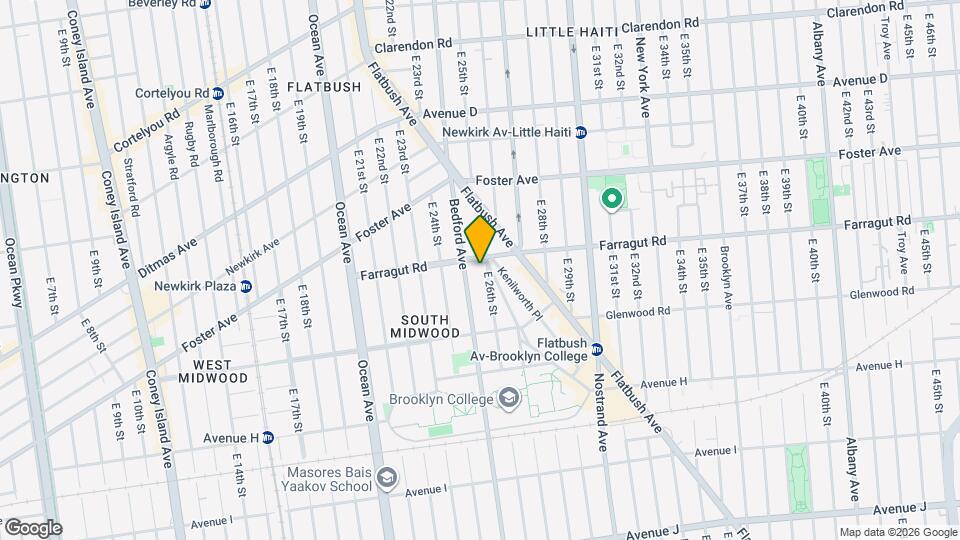 610 E 26th St Map and Location Details