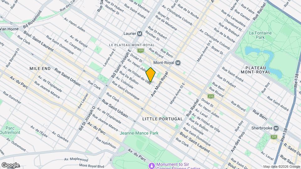 4550 De L'hôtel-De-Ville Av Map and Location Details