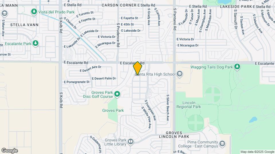 3913 S Queen Palm Dr Map and Location Details