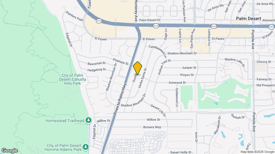 45900 Ocotillo Dr Map and Location Details
