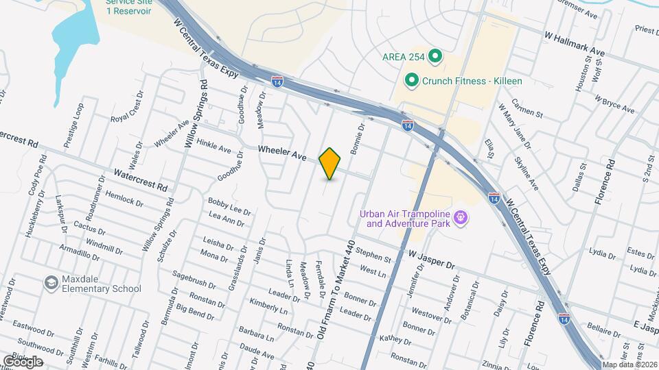 1208 Ridgemont Dr Map and Location Details