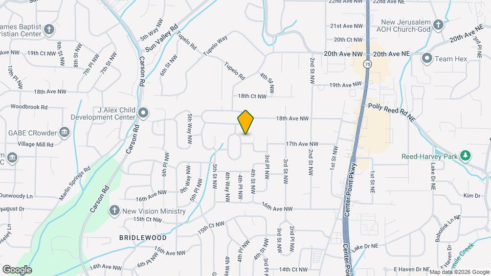 1705 4th Pl NW Map and Location Details