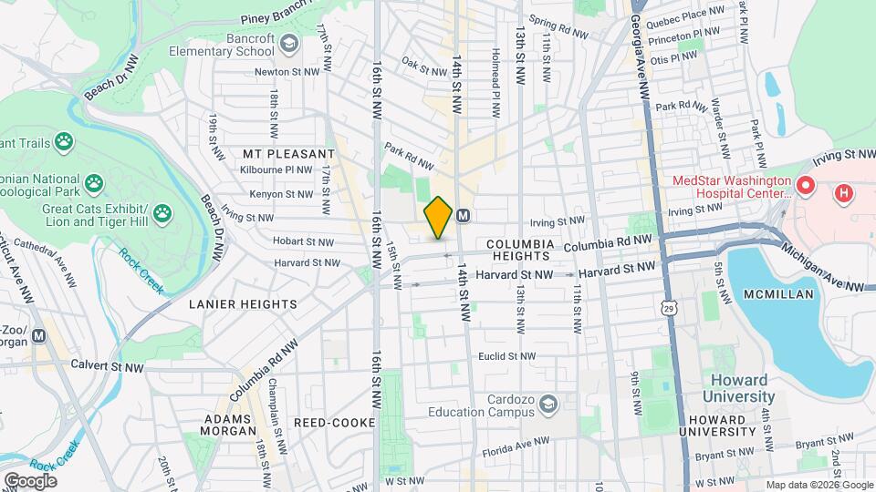 1421 Columbia Rd NW, Unit 406 Mapa y Detalles de la Ubicación