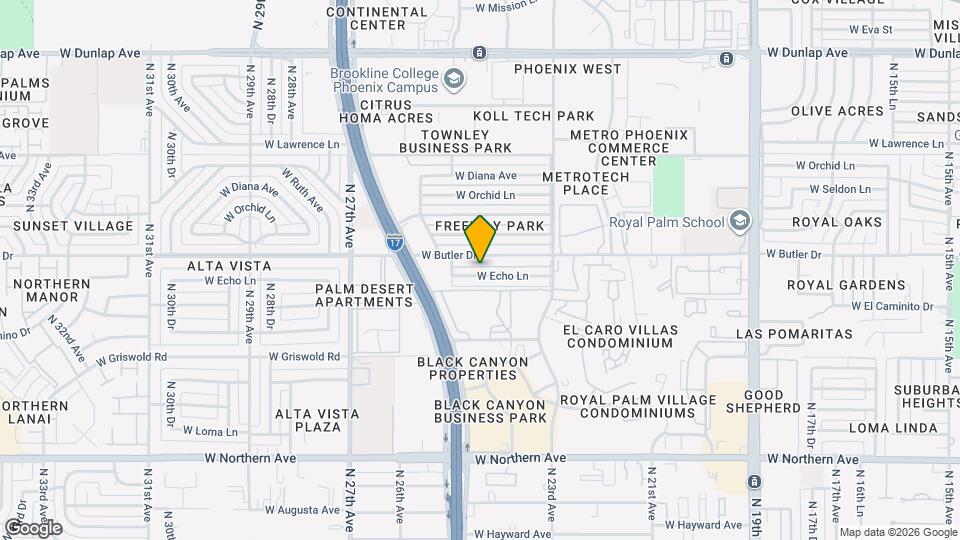 2426 W Echo Ln Map and Location Details