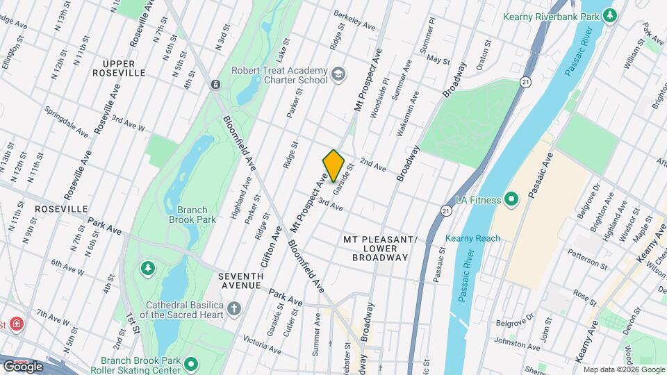 266 1/2 Garside St, Unit 1 Map and Location Details