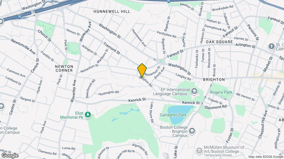 92 Brayton Rd, Unit 2M Map and Location Details