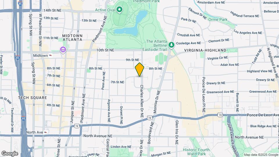 864 Charles Allen Dr NE Map and Location Details