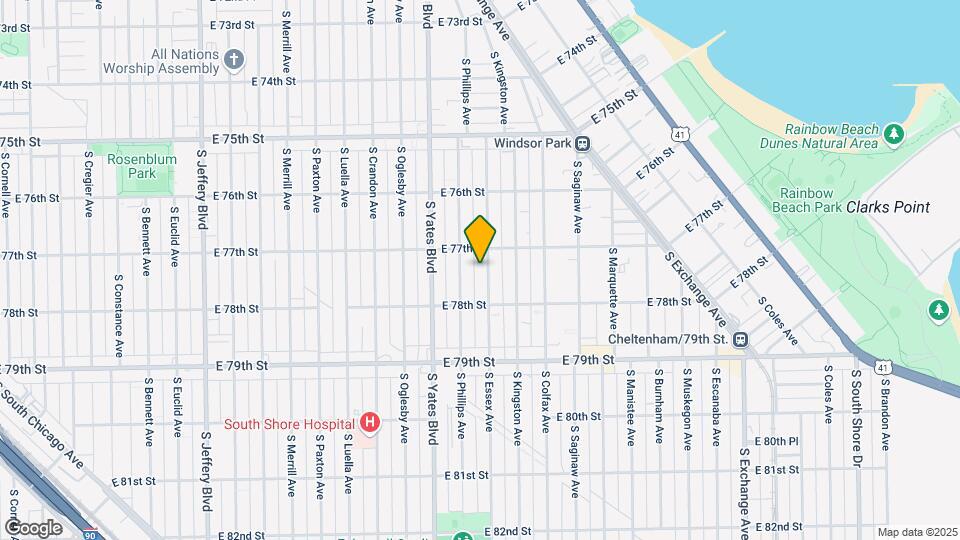 7722 S Essex Ave Mapa y Detalles de la Ubicación
