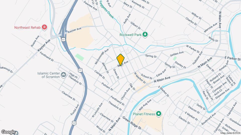 333 Oak St Map and Location Details