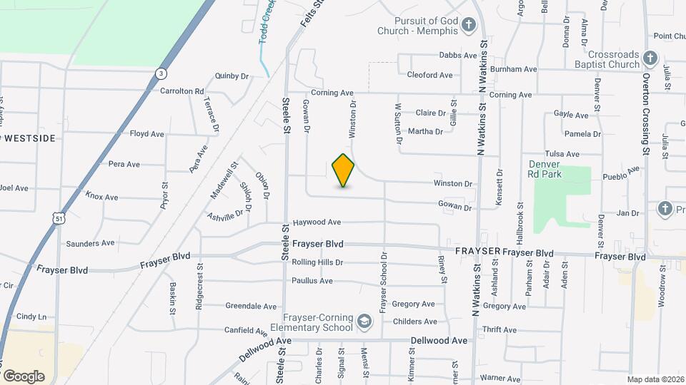 1568 Gowan Dr Map and Location Details