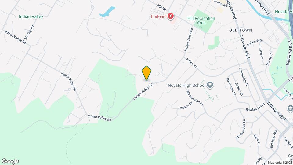 1550 Indian Valley Rd Map and Location Details