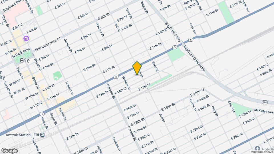 545 E 13th St Map and Location Details