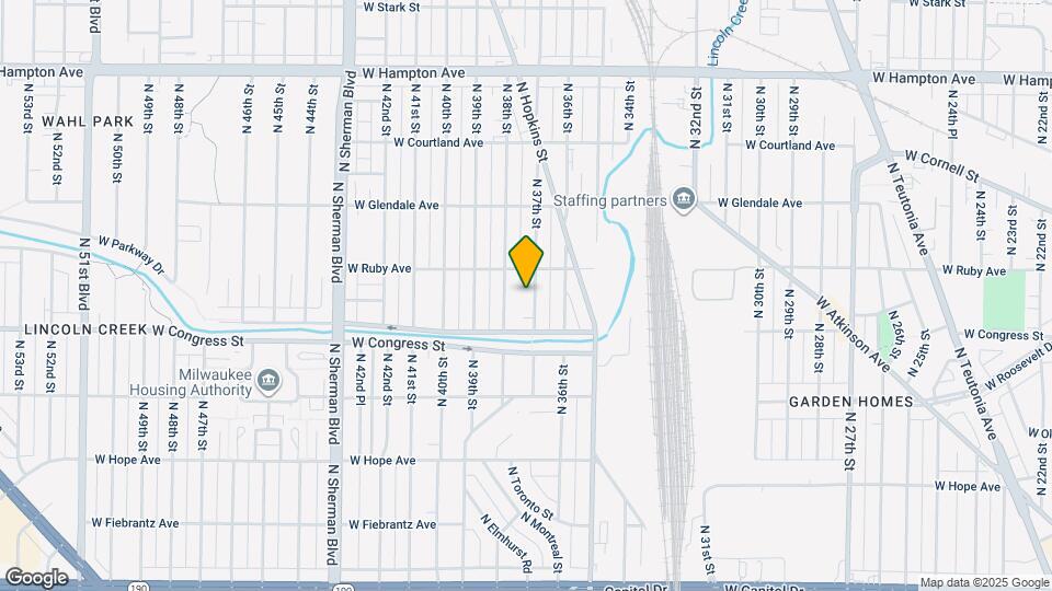4447 N 37th St Map and Location Details
