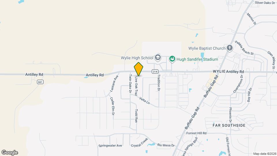 6209 Live Oak Trail Map and Location Details