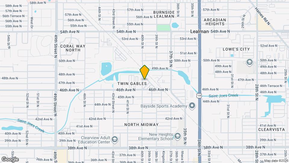 4625 40th St N Mapa y Detalles de la Ubicación