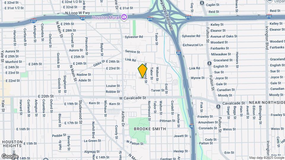 1621 Northwood St Map and Location Details