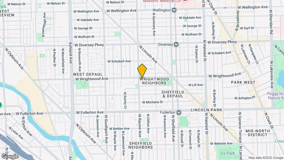 1149-1151 W Wrightwood Ave Mapa y Detalles de la Ubicación
