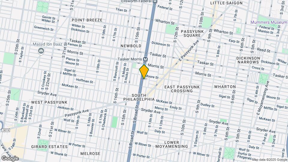 1823 S Broad St-Unit -A Map and Location Details