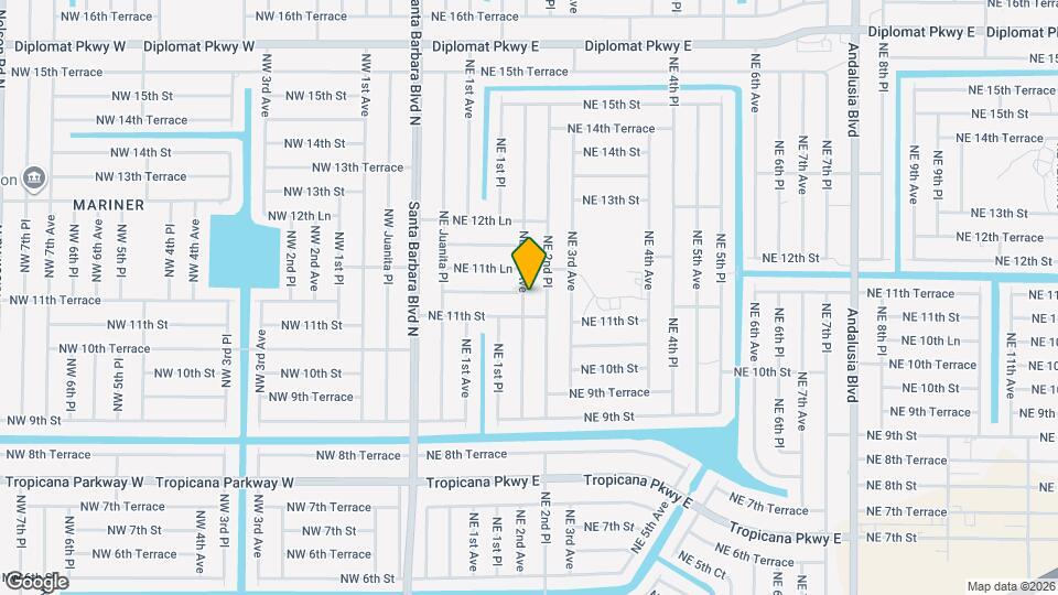 1109 NE 2nd Ave Map and Location Details