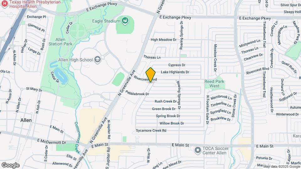 411 Sycamore Creek Rd Map and Location Details