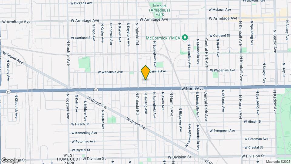 1616 N Harding Ave Map and Location Details