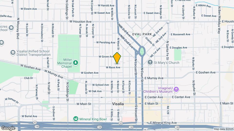 422 W Race Ave Map and Location Details
