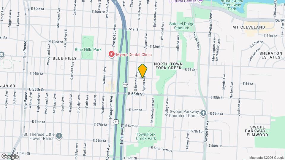 2921 E 54 St Map and Location Details