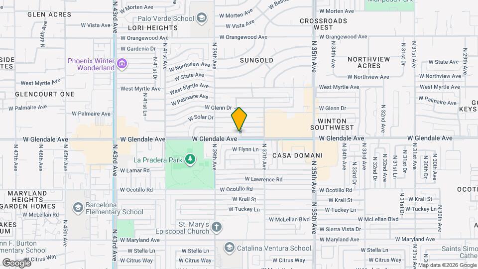 3802 W Glendale Ave Mapa y Detalles de la Ubicación