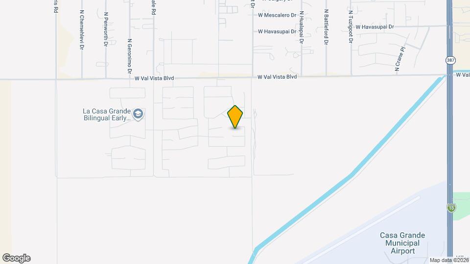 1038 W Castle Ct Mapa y Detalles de la Ubicación