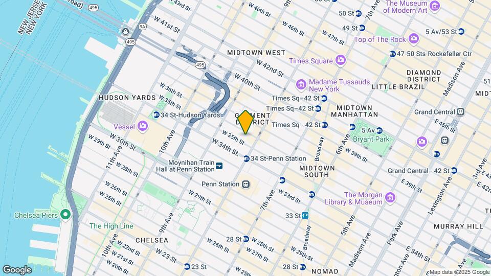 535 W 43rd St Map and Location Details