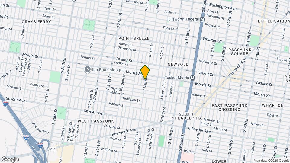 1728 S 18th St Map and Location Details