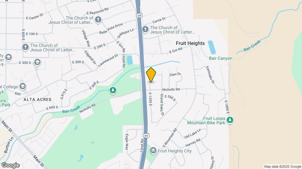 1360 E 450 S Mapa y Detalles de la Ubicación