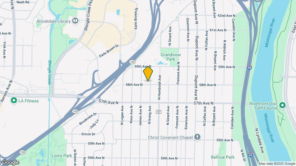 5801 N Irving Ave Map and Location Details