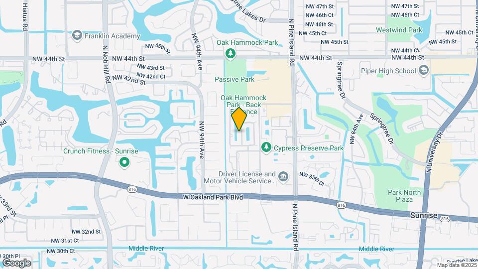 3881 NW 91st Terrace Map and Location Details