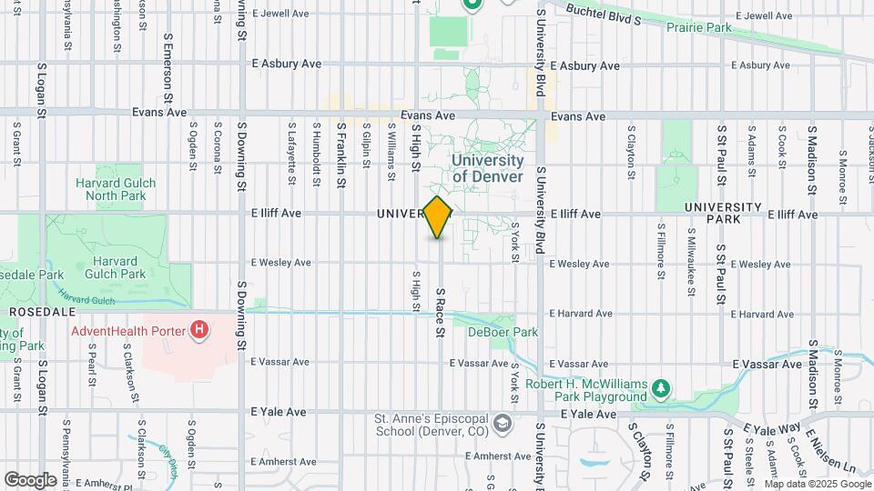 2361 S Race St Mapa y Detalles de la Ubicación